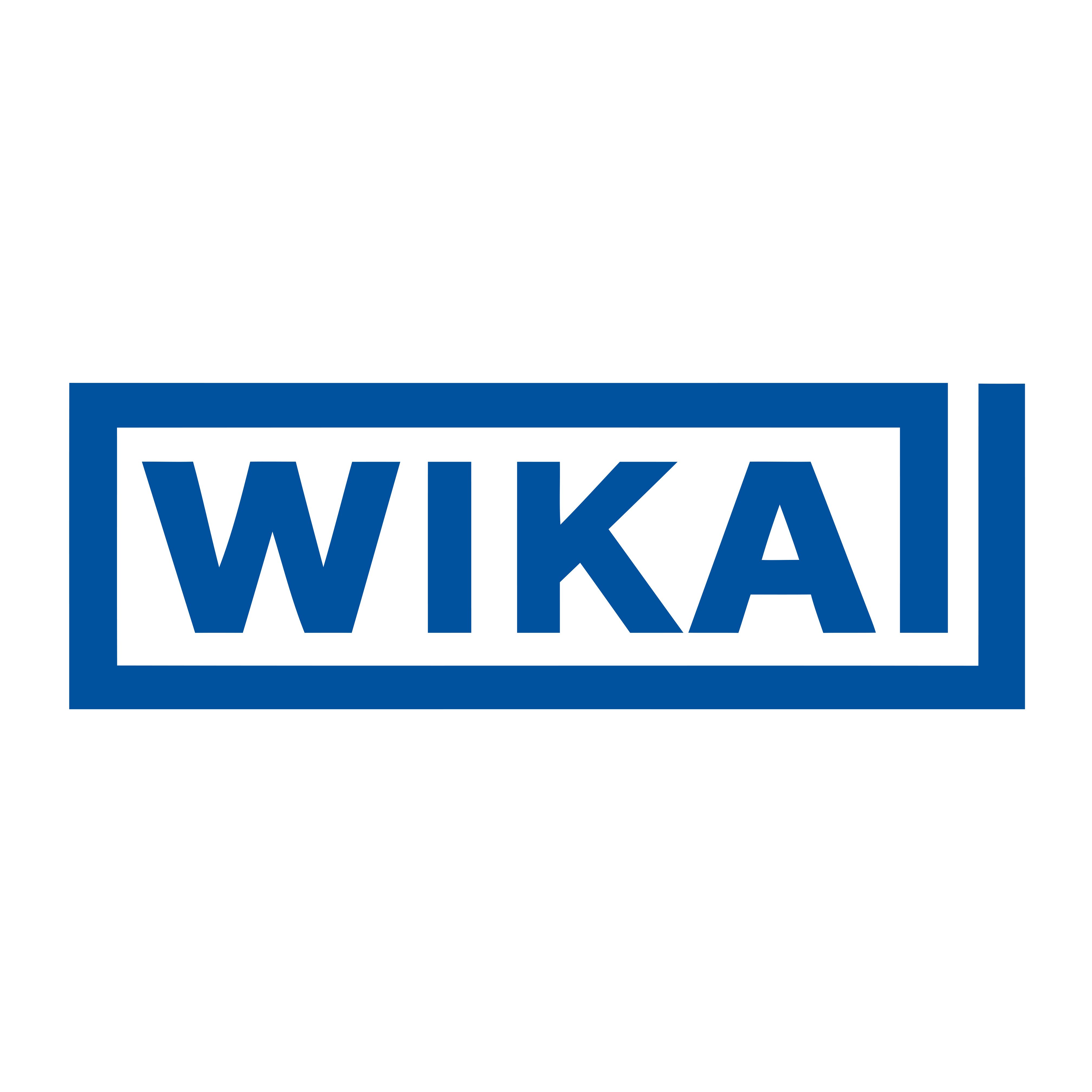 The image displays the logo for wika, which is typically associated with a company that specializes in pressure and temperature measurement technology. The logo consists of the word "wika" in bold, capital letters.