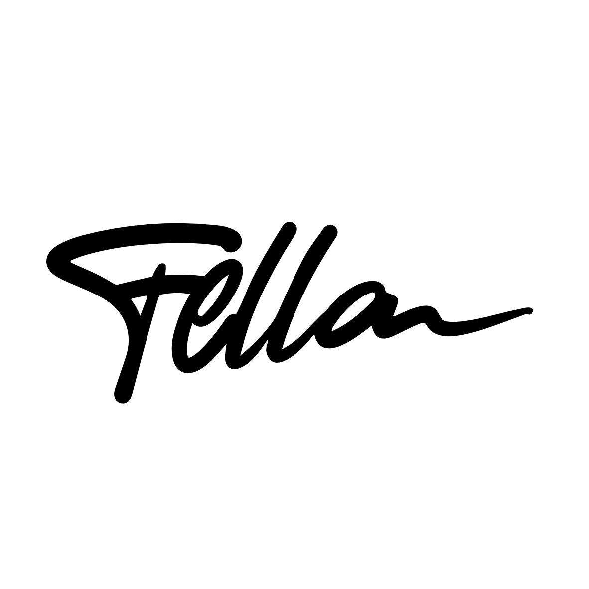 Elegant handwriting, resulting in the word "Fella", recorded by a videographer from Aschaffenburg.